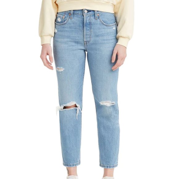 👖BNWT Levi's 501® Cropped Oxnard Athens Break Jean (size 29/ 28) ✨ - Picture 1 of 4